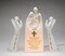 Ceramic 2 Angels With Holy Family Night Light-Glory to God, Home Décor, Religious Décor, Religious Gift, Church Décor, Baptism Gift